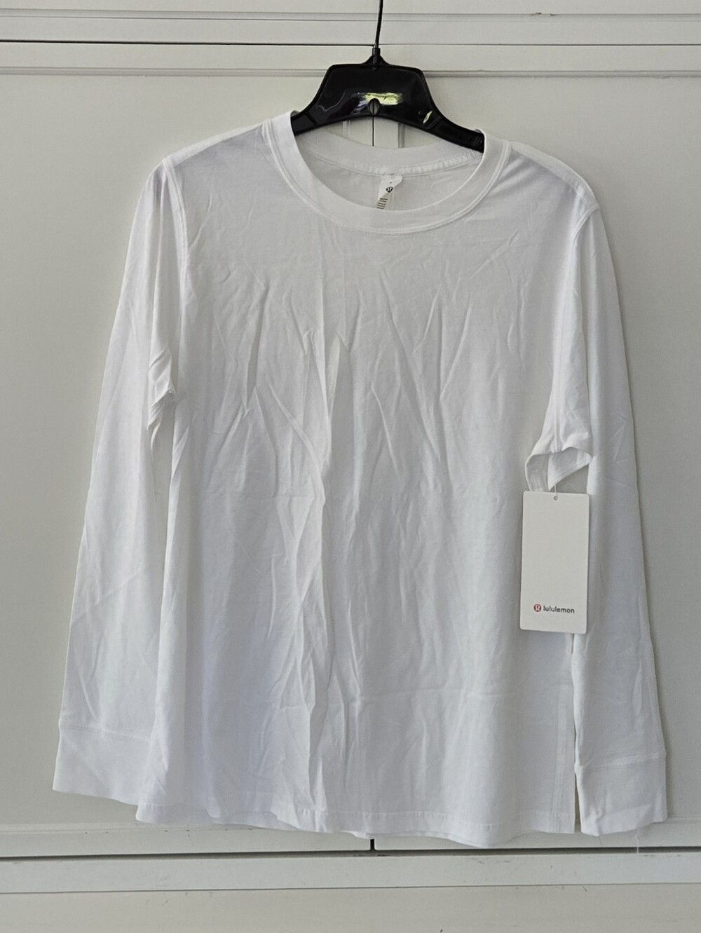 NWT lululemon athletica ALL YOURS Long-Sleeve Crewneck Top - White